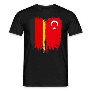 Germany Flag Turkey - Men's T-Shirt - black - Front - AI Model Male 178 light (178cm)