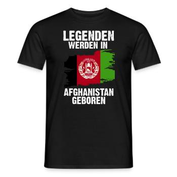 Afghanistan Afghane Afghanisches - Männer T-Shirt - Schwarz - Vorne - AI Model Male 178 light (178cm)
