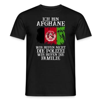 Afghanistan Afghane Afghanisches - Männer T-Shirt - Schwarz - Vorne - AI Model Male 178 light (178cm)