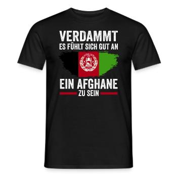 Afghanistan Afghane Afghanisches - Männer T-Shirt - Schwarz - Vorne - AI Model Male 178 light (178cm)