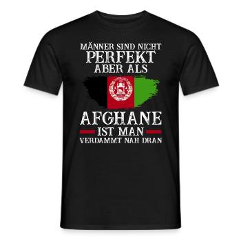 Afghanistan Afghane Afghanisches - Männer T-Shirt - Schwarz - Vorne - AI Model Male 178 light (178cm)