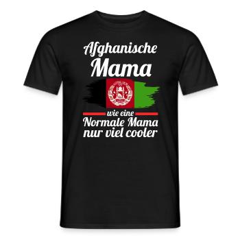 Afghanin Afghanistanische Mama Afghanistan Mutter - Männer T-Shirt - Schwarz - Vorne - AI Model Male 178 light (178cm)