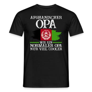 Afghanistanischer Opa Afghane Afghanistan - Männer T-Shirt - Schwarz - Vorne - AI Model Male 178 light (178cm)