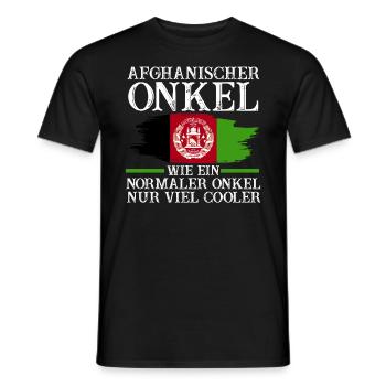 Afghane Onkel Afghanistan - Männer T-Shirt - Schwarz - Vorne - AI Model Male 178 light (178cm)