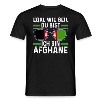 Afghane Afghanisches Afghanistan - Männer T-Shirt - Schwarz - Vorne - AI Model Male 178 light (178cm)