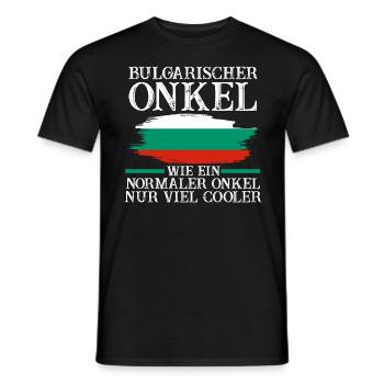Balkan Bulgare Onkel Bulgarien - Männer T-Shirt - Schwarz - Vorne - AI Model Male 178 light (178cm)