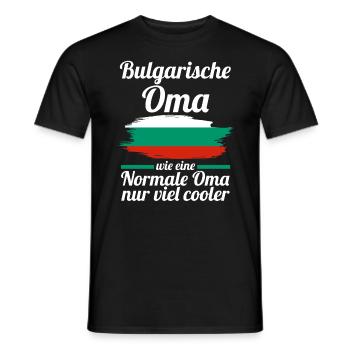 Balkan Bulgarin AmerikanischeOma Bulgarien - Männer T-Shirt - Schwarz - Vorne - AI Model Male 178 light (178cm)