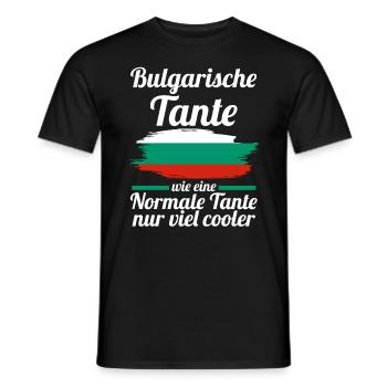 Balkan Bulgarin Tante Bulgarien - Männer T-Shirt - Schwarz - Vorne - AI Model Male 178 light (178cm)
