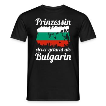 Prinzessin Balkan Bulgare Bulgarisches Bulgarien - Männer T-Shirt - Schwarz - Vorne - AI Model Male 178 light (178cm)