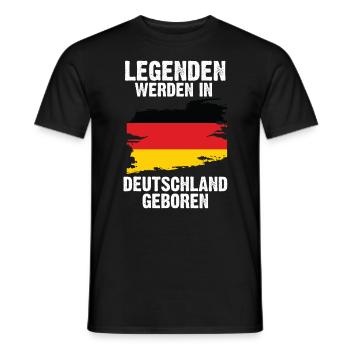 Deutschland Deutscher Deutsches - Männer T-Shirt - Schwarz - Vorne - AI Model Male 178 light (178cm)