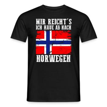 Skandinavien Norwegen Norweger Norwegisch - Männer T-Shirt - Schwarz - Vorne - AI Model Male 178 light (178cm)