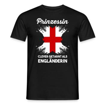 Prinzessin Engländer Englisches England - Männer T-Shirt - Schwarz - Vorne - AI Model Male 178 light (178cm)