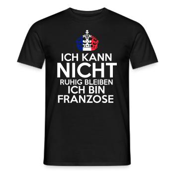 Frankreich Franzose Französisches - Männer T-Shirt - Schwarz - Vorne - AI Model Male 178 light (178cm)