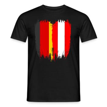 Allemagne Drapeau Autriche - T-shirt homme - noir - Devant - AI Model Male 178 light (178cm)