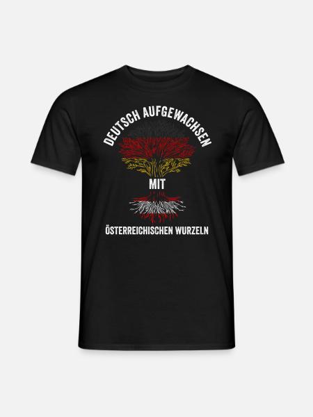 Deutschland Österreicher Österreichisches Österrei - Männer T-Shirt - Schwarz