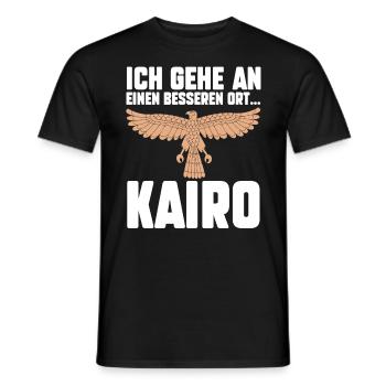 Ich gehe an einen besseren Ort Kairo - Männer T-Shirt - Schwarz - Vorne - AI Model Male 178 light (178cm)