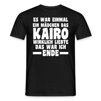 Es war einmal ein Mädchen das Kairo wirklich liebt - Männer T-Shirt - Schwarz - Vorne - AI Model Male 178 light (178cm)