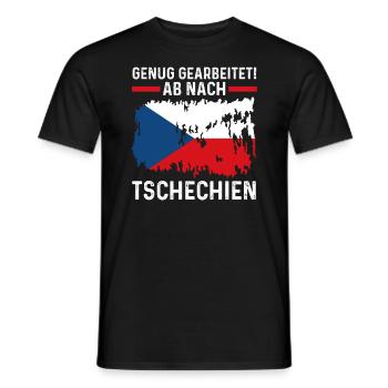 Urlaub Tscheche Tschechien - Männer T-Shirt - Schwarz - Vorne - AI Model Male 178 light (178cm)