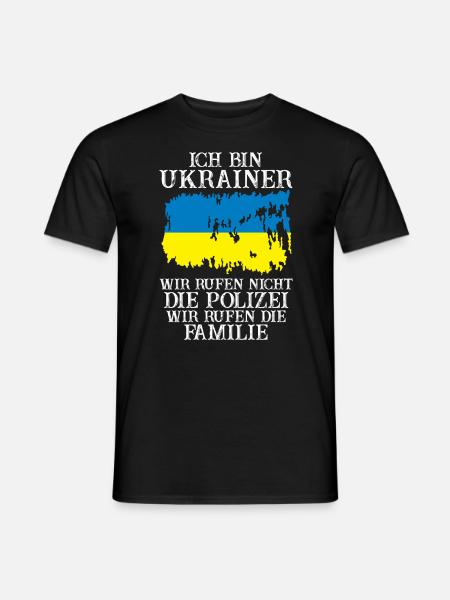 Ukraine Ukrainer Ukrainisches - Männer T-Shirt - Schwarz