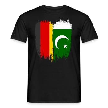 Germany Flag Pakistan - Men's T-Shirt - black - Front - AI Model Male 178 light (178cm)
