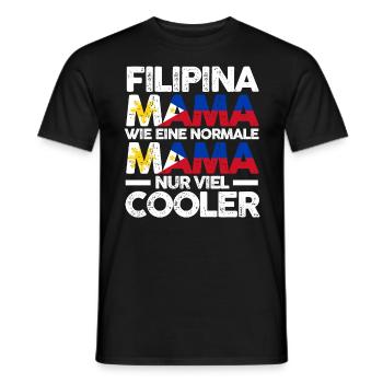 Filipina Philippinenische Mama Philippinen Mutter - Männer T-Shirt - Schwarz - Vorne - AI Model Male 178 light (178cm)