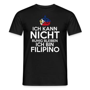 Philippinen Filipino Philippinisches - Männer T-Shirt - Schwarz - Vorne - AI Model Male 178 light (178cm)