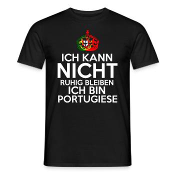 Portugal Portugiese Portugiesisches - Männer T-Shirt - Schwarz - Vorne - AI Model Male 178 light (178cm)