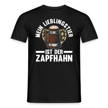 Party Saufspruch Bier - Männer T-Shirt - Schwarz - Vorne - AI Model Male 178 light (178cm)