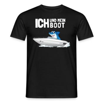 Ich und mein Boot Lustiges Geschenk für Kapitäne - Männer T-Shirt - Schwarz - Vorne - AI Model Male 178 light (178cm)
