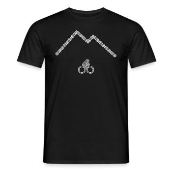 einfaches Fahrrad Motiv Mountain bicycle Sport - Männer T-Shirt - Schwarz - Vorne - AI Model Male 178 light (178cm)