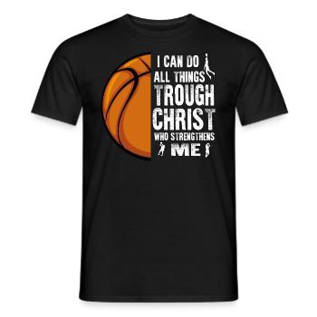 Basketball Gift Idea Streetball T-Shirt - T-shirt homme - noir - Devant - AI Model Male 178 light (178cm)