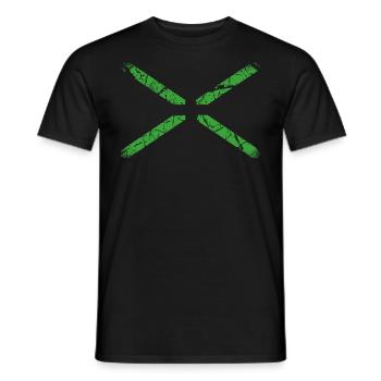 Minimal X - Männer T-Shirt - Schwarz - Vorne - AI Model Male 178 light (178cm)