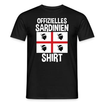 Sarde Sardische Flagge Sardegna Sardinien - Männer T-Shirt - Schwarz - Vorne - AI Model Male 178 light (178cm)