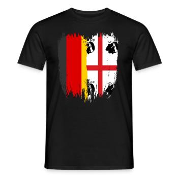 Sarde Sardische Flagge Sardegna Sardinien - Männer T-Shirt - Schwarz - Vorne - AI Model Male 178 light (178cm)