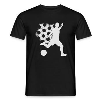 Fußball - Männer T-Shirt - Schwarz - Vorne - AI Model Male 178 light (178cm)