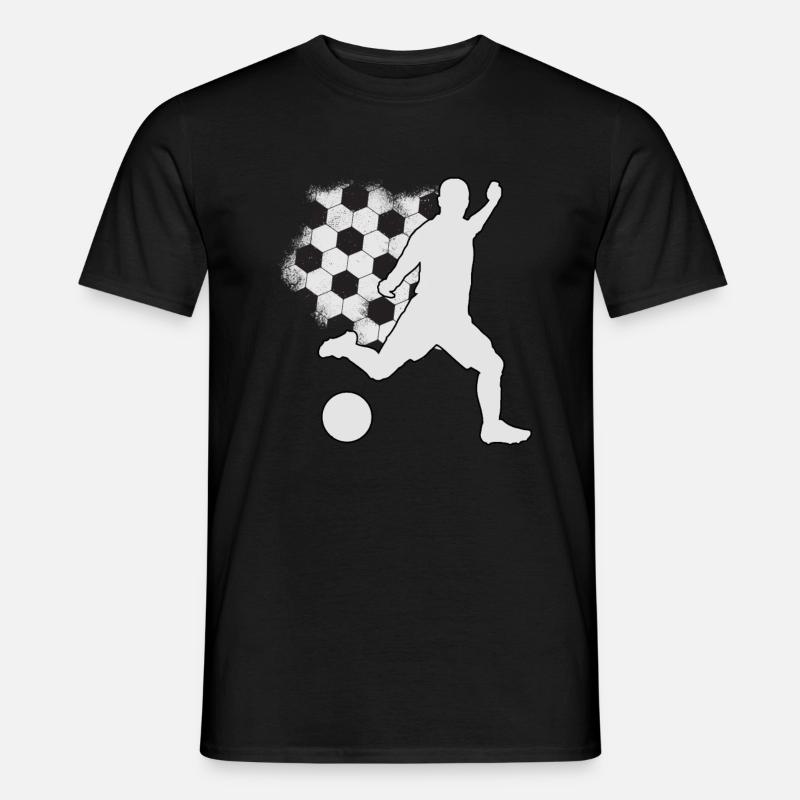 Fußball - Männer T-Shirt - Schwarz