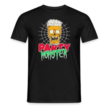Party Monster Halloween - Men's T-Shirt - black - Front - AI Model Male 178 light (178cm)