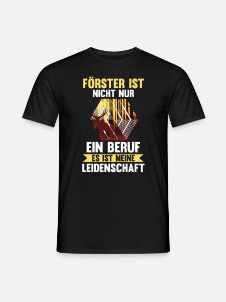 Waldarbeiter Holzfäller Waldarbeit Förster - Männer T-Shirt - Schwarz