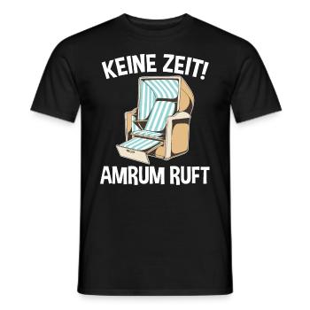 Nordsee Amrum - Männer T-Shirt - Schwarz - Vorne - AI Model Male 178 light (178cm)