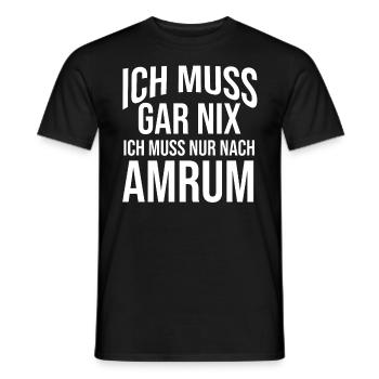 Nordsee Amrum - Männer T-Shirt - Schwarz - Vorne - AI Model Male 178 light (178cm)