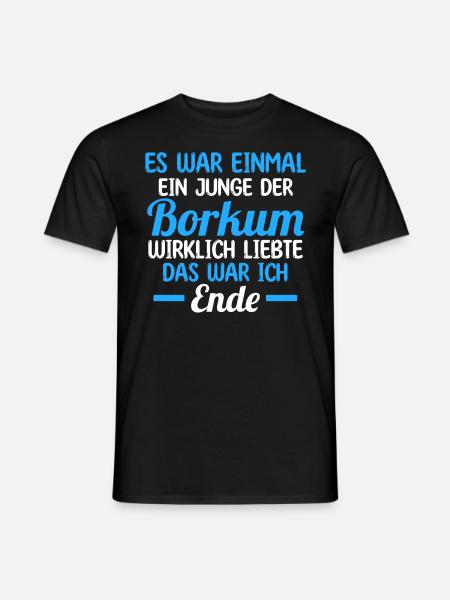 Nordsee Borkum - Männer T-Shirt - Schwarz