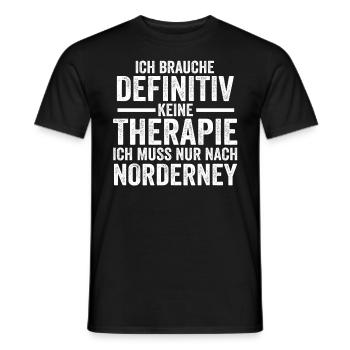 Nordsee Norderney - Männer T-Shirt - Schwarz - Vorne - AI Model Male 178 light (178cm)