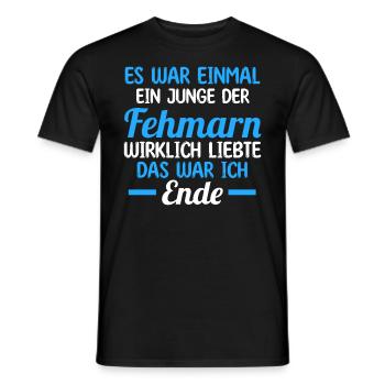 Ostsee Fehmarn - Männer T-Shirt - Schwarz - Vorne - AI Model Male 178 light (178cm)
