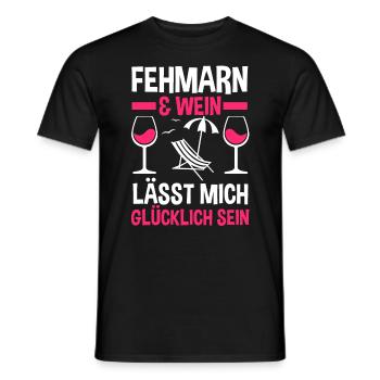 Ostsee Wein Fehmarn - Männer T-Shirt - Schwarz - Vorne - AI Model Male 178 light (178cm)