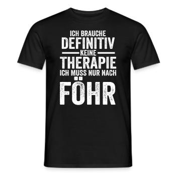 Nordsee Föhr - Männer T-Shirt - Schwarz - Vorne - AI Model Male 178 light (178cm)