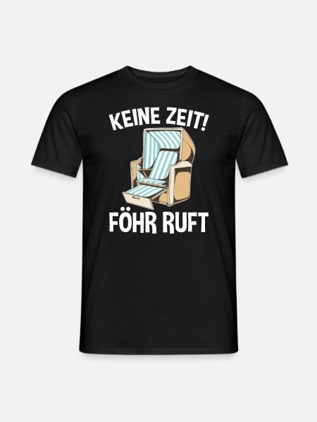 Nordsee Föhr - Männer T-Shirt - Schwarz