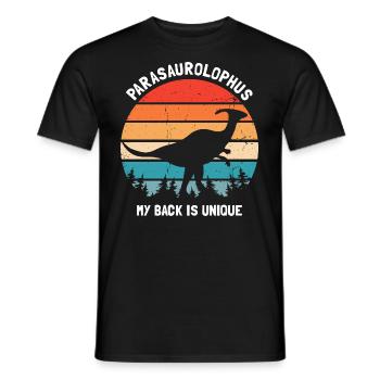 Paläontologie-Lehrer und Parasaurolophus Motif - Männer T-Shirt - Schwarz - Vorne - AI Model Male 178 light (178cm)