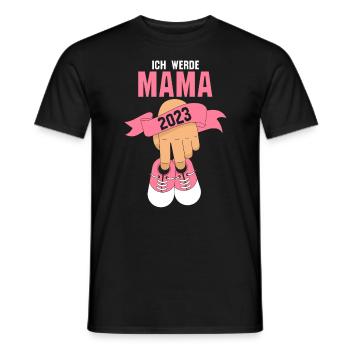 Mutter 2023 Schwanger Werdende Mama - Männer T-Shirt - Schwarz - Vorne - AI Model Male 178 light (178cm)