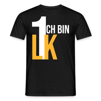 ich bin LK 1 - Männer T-Shirt - Schwarz - Vorne - AI Model Male 178 light (178cm)