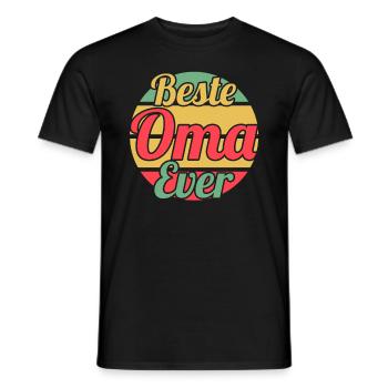 Großmutter Großmama Omi Oma - Männer T-Shirt - Schwarz - Vorne - AI Model Male 178 light (178cm)